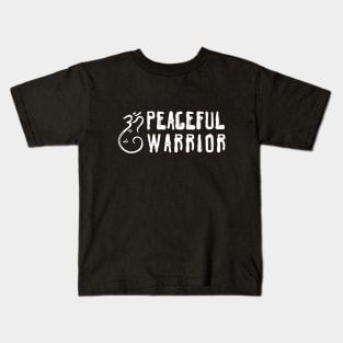 Peaceful Warrior, Vegan Gifts 2023, 2024, Yoga Gifts 2023, 2024, Vegan Christmas Gifts Kids T-Shirt